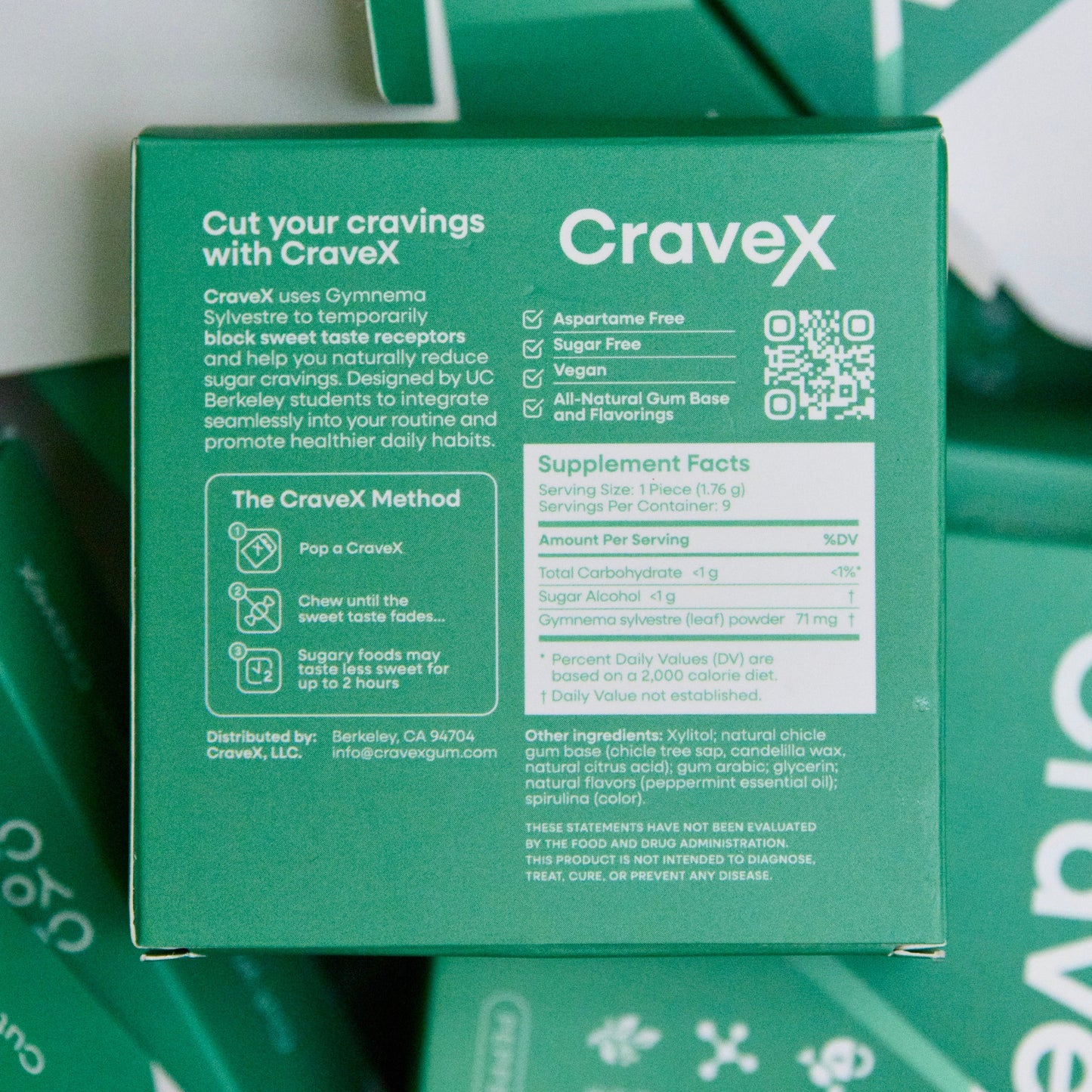 Craving Control Gum – 1 Pack | Original Peppermint